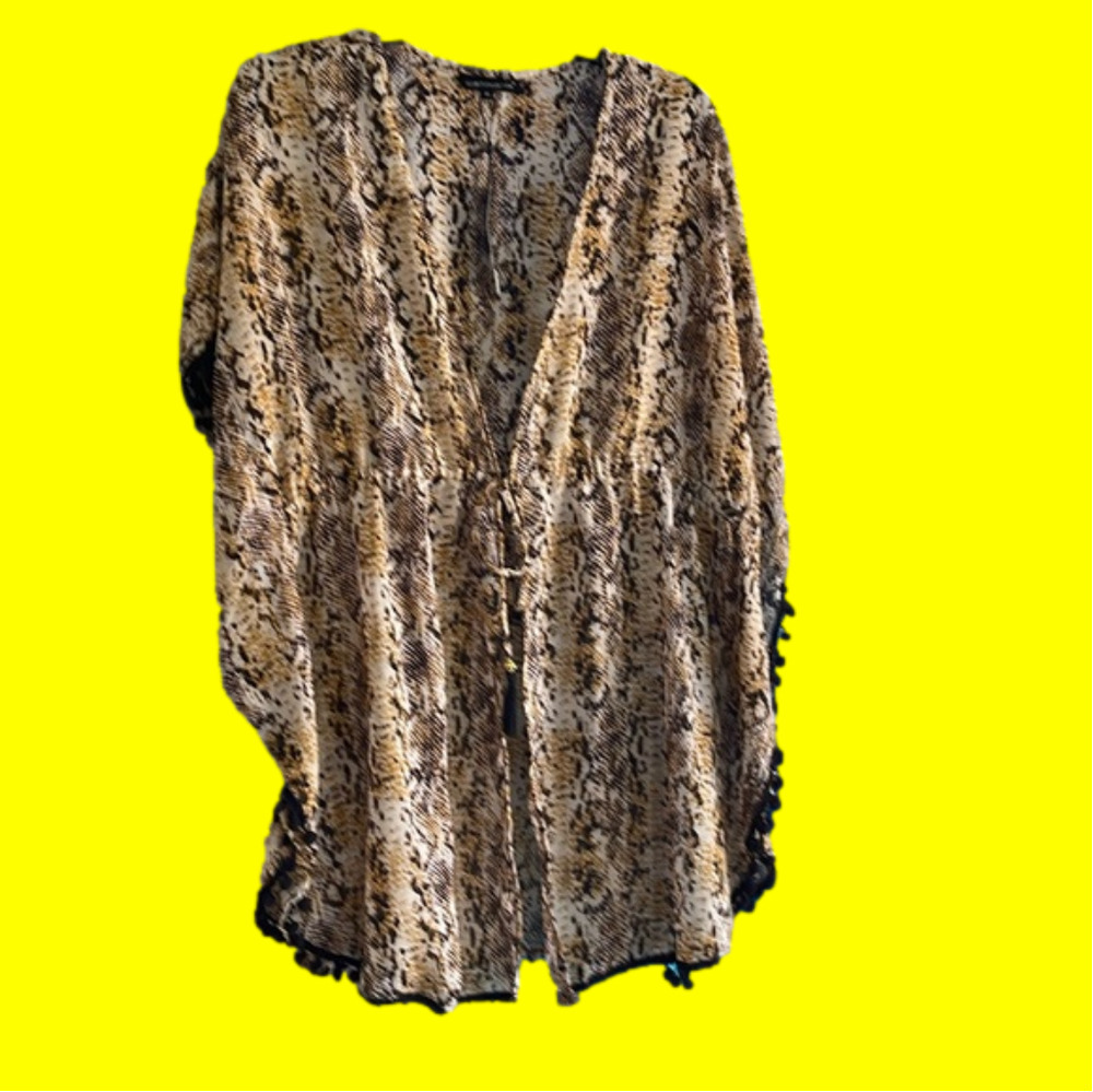 NWT animal print sheet swim cover 1x
